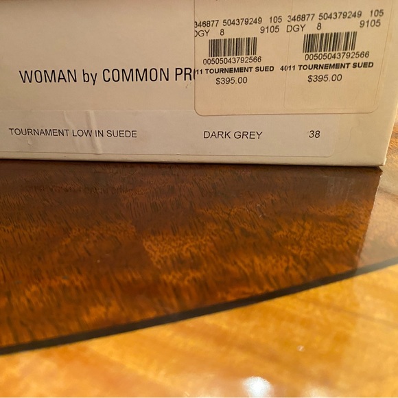 Women by Common Projects size 8 “Tournement” dark grey suede sneakers - Picture 3 of 3